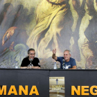 Ángel de la Calle y José Luis Paraja durante la clausura del festival.