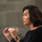 La vicepresidenta del Gobierno en funciones, Soraya Sáenz de Santamaría. JUAN CARLOS HIDALGO