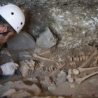 La mujer, del Bronce Antiguo, apareció en posición fetal.