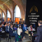 El director del Museo, durante la apertura ayer del encuentro en Sabero. CASTRO