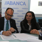 Abanca firmó el convenio para los empresarios del CEL.