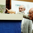 Norman Foster con su diseño para el edificio Barclays. CHEMA MOYA