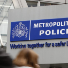 La Policía Metropolitana de Londres, en la sede londinense de Scotland Yard.