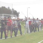 Arqueros en la línea de tiro de la novena edición del trofeo Pérez Francés