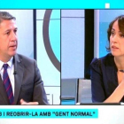 Xavier García Albiol con Lídia Heredia, en Els matins de TV-3