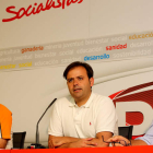 Juan Manuel Fernández, Tino Rodríguez y Lisandro García de la Viuda, en la rueda de prensa.
