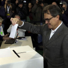 Artur Mas dejó constancia al depositar su voto el 9-N que él era el responsable de todo.