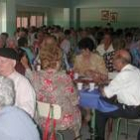 Un grupo de jubilados, durante la celebración de actividades con motivo de Santa Bárbara