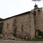 Iglesia de San Andrés, situada entre los pueblos de Lombillo y Salas de los Barrios