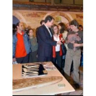 Rodríguez Zapatero visitó ayer el pabellón de León en Fitur