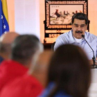 Maduro en un acto del Partido Socialista Unido de Venezuela el lunes  en Caracas.