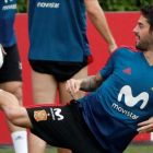 Isco, en un entrenamiento de la selección española en Krasnodar.