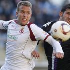 Álvaro, a la izquierda, se perderá el encuentro del domingo ante el Real Ávila por sanción.