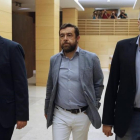José Manuel Villegas, Miguel Gutiérrez y Juan Carlos Girauta, negociadores de Ciudadanos.