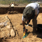 Imagen de un momento de los trabajos de excavación en el cerro. UNIVERSIDAD DE LEÓN