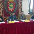 Durán, Rivas, Barbón y Morilla, ayer, en la reunión de Acom en Villablino. V.A.