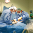 Intervención quirúrgica en el Hospital de León