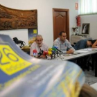 El secretario general de Ugal, Matías Llorente, en la rueda de prensa de ayer