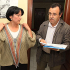 Marqués y Martín Benito, ayer en la sede del PSOE.