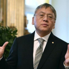 El nobel Kazuo Ishiguro, este miércoles en la Academia Sueca, en Estocolmo