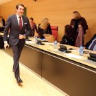 Suárez-Quiñones, antes de su comparecencia de ayer.