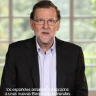 Imagen facilitada por el PP que forma parte del vídeo con del presidente en funciones. PP
