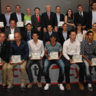 Los premiados posan a la conclusión de la entrega de los premios Teledeportivos.