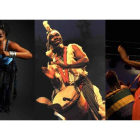De izquierda a derecha, Fanta Yayo, Harouna Dembelé y el percusionista marfileño Baba Touré.