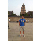 Luis Díaz, en la zona monumental de Xi’an.