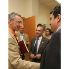 Roberto Gil, Jesús Celemín y José Luis Ramón, ayer.