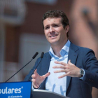 Pablo Casado, durante el acto de este sábado en Torrelavega.