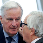 Barnier y Juncker.