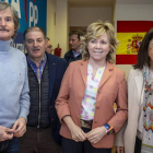 Jaime Mateu, Pilar del Castillo y Sandra Moneo, ayer en Burgos.