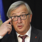Jean-Claude Juncker, durante una declaración en Lisboa, el 30 de octubre.