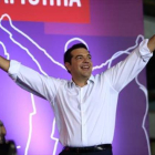 Alexis Tsipras, este viernes en el mitin de cierre de campaña.