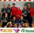 Formación del equipo juvenil femenino del Legio Hockey Acis-Incosa