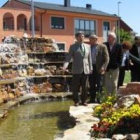 Parte de la corporación municipal, durante la inauguración del parque