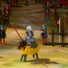 Detalle de la recreación del palenque  en el diorama.