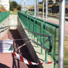 Una cinta impide el paso al elevador, en la esquina superior derecha de la foto. ACACIO