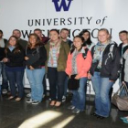 El grupo de alumnos de la Universidad de Washington que este trimestre aprenderán español en León.