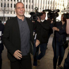 Varoufakis a su llegada al FMI.