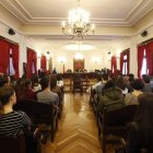Aspecto de la sala de vistas de la Audiencia al inicio del juicio de ayer.