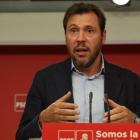 Rueda de prensa de Óscar Puente tras la reunión de la Comisión Permanente del PSOE.