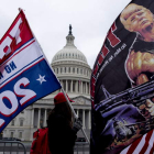Manifestación a favor de Donald Trump ayer en Washington. MICHAEL REYNOLDS