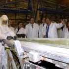 El presidente de La Rioja visitó a última hora de ayer la factoría de palas eólicas LM