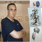 Ramón Montesinos en el Museo de León durante la entrevista. DL