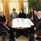 Martín-Granizo y Reyero, con la asociación vecinal San Mamés.