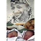 Los bebés Yaser y Arafat, nacidos ayer