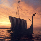 Una nave vikinga.