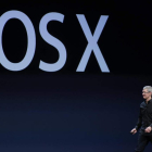 El consejero delegado de Apple, Tim Cook, durante la presentación de lo nuevo de Apple.